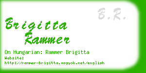 brigitta rammer business card